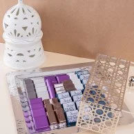 Elegant Eid Chocolate Tray by Lilac - Silver 