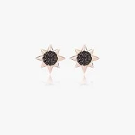 Elegant Gold-Plated Hexagonal Earrings by NAFEES