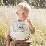 Elodie Baby Bib - Forest Mouse Max by Elli Junior