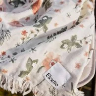 بطانية إيلودي قطنية ناعمة - زهر الروضة من إيلي جونيور