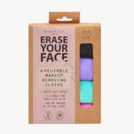 Erase Your Face Eco Makeup Removing Cloth 4PK - Bright By Erase Your Face