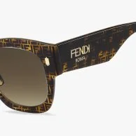 Fendi Unisex Sunglasses - Brown