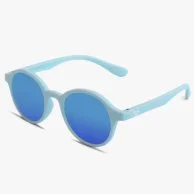 نظارات شمسية مرنة - أزرق فاتح عاكسة + حافظة من ليتل سول +