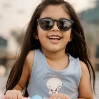 Sydney - Kids Black Sunglasses by Little Sol+
