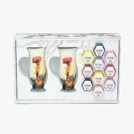 Flowering Tea Gift Set ( 2 glasses + 10 Bulbs)