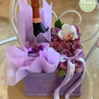 Flowers Chocobox & Non Alcoholic Champagne By Plaisir