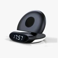 Foldable Alarm Clock with Fast Charge Wireless Charging by Jasani