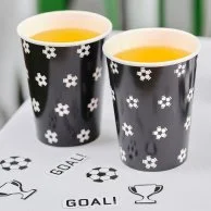 Football Print Paper Cups by Ginger Ray