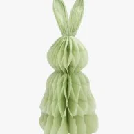 زينة عيد الفصح، قرص العسل على شكل أرنب قائم بذاته، أخضر، 1 قطعة