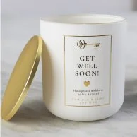 Get Well Soon Sunflowers & Candle Bundle