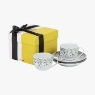Gift Box of 2 Mirrors Espresso Cups - Emerald