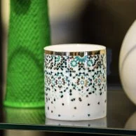 Gift Box of 2 Mirrors Green Tea Cups - Emerald