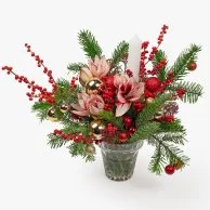 Glitzy Holiday Floral Arrangement