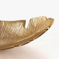 Gold Metal Feather Dish Aasakom men Aawadah Phrase By Bostani