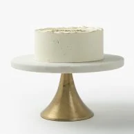 Gold & White Simple Cute Cake by Cake Social
