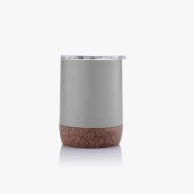 Gouda Hans Larsen Vacuum Mug With Cork Base Grey by Jasani