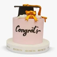 Graduation Cake By Secrets -Pink Theme