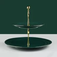 Green - 2 Tier Plate From Harmony