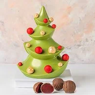 شوكولاتة شجرة كريسماس أحمر وأخضر من أن جيه دي