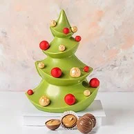 شوكولاتة شجرة كريسماس أحمر وأخضر من أن جيه دي