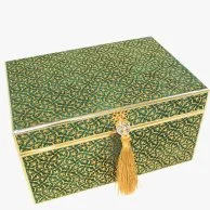 Green Forest Velvet Date Box
