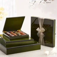 Green Wood Box  Medium By Bateel