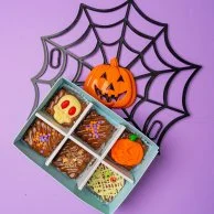 Halloween Box of 6 Brownies by Oh Fudge