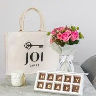 Happy Birthday Bundle of Joi Gift Tote - Pink