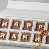 Happy Rakhi Chocolate 10pcs with Rakhi by NJD