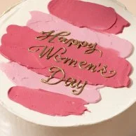 Happy Women's Day Cake 500 g by Cake Social