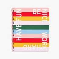 Have Fun, Be Nice, Work Hard Notebook by Ban.do