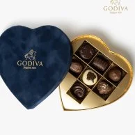 Heart Box - Navy Blue by Godiva