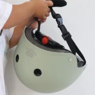 Helmet Matte Silver Sage (Adjustable) by Kinderfeets