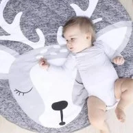 Deer-Shaped Baby Rug