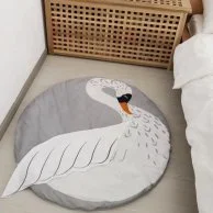 Goose-Shaped Baby Rug