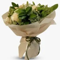 White & Green Flower Bouquet