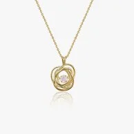 Infinity Necklace Gold-Vermeil by FLUORITE