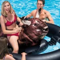 Inflatable Bull Pool Ride-on