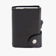 Italian Leather Black Credit Card Holder by Jasani