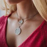 Julie Julsen Silver Flower of Life Necklace for Women