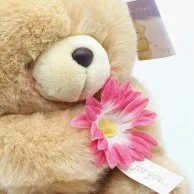 Just For You  Pink Flower Teddy Bear 