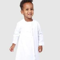 ثوب كندورة للأطفال - أبيض