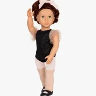 Kiera Ballet Doll with Tulle Sleeves & Hair Bow by Our Generation