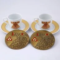 Gold Kuftan Coffee Set By Miskeyana