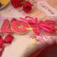 L.O.V.E Letters Biscuits by The Cake Shop 