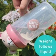 Large Tippy Up Cup With Weighted Straw (Series 3) - Pink