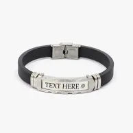 Leather Bracelet with Customizable Name by Mecal