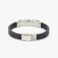 Leather Bracelet with Customizable Name by Mecal