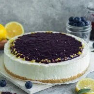 Lemon & Blueberry Cheesecake by Sugaholic