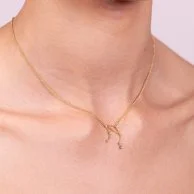 Libra Star Sign Necklace - Gold By Lily & Rose